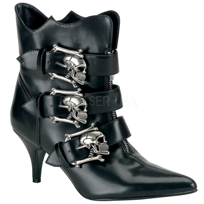 black goth boots womens