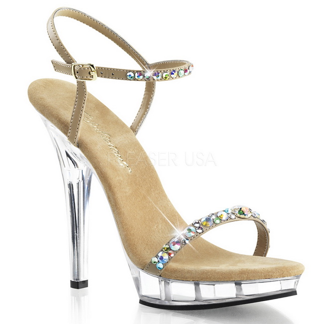 Womens High Heel Stilleto Perspex Platform Sandals Sexy Clear Party Shoes  Glass | eBay