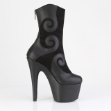 ADORE black 18 cm high heels ankle boots platform