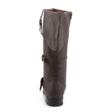 CARRIBEAN-299 brown captain boots cosplay mens pirate boots musketeer