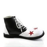 CLOWN-02 funtasma unisex schoenen clown en circusschoenen zwart witte