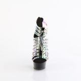 DELIGHT-600-9 - 15 cm platform high heels boots hologram