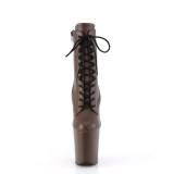 FLAMINGO-10202 20 cm pleaser hoge hakken boots plateau mocha