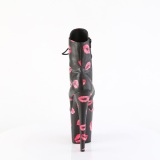 FLAMINGO-1020KISSES 20 cm pleaser hoge hakken boots plateau zwart