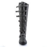 GOTHAM-110 halloween black captain boots cosplay mens boots with buckles