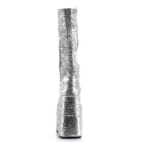 Glitter 18 cm knie laarzen cyberpunk herenlaarzen extreem plateau