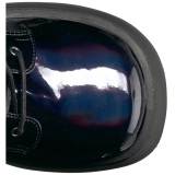 Hologram 11,5 cm SHAKER-52 demoniacult sleehakken boots met plateau zwart