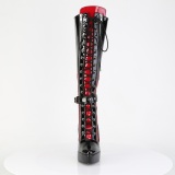 Lak 13,5 cm high heels pleaser laarzen met plateau