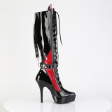 Lak 13,5 cm high heels pleaser laarzen met plateau