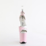 Lakleer 20 cm FLAMINGO-884 roze pleaser schoenen met hoge hakken