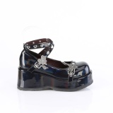 Lakleer 7 cm CUBBY-25 emo maryjane schoenen met gesp