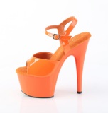 Oranje 18 cm ADORE-709 pleaser sandalen hoge hakken dames