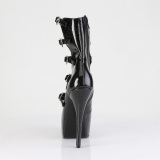 Patent 14,5 cm burlesque platform bootie shoes with buckles