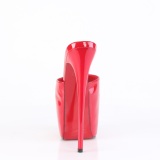 Rood 18 cm JUBILANT-01 plateau mules hoge hakken dames