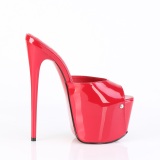 Rood 18 cm JUBILANT-01 plateau mules hoge hakken dames