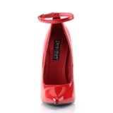 Rood naaldhak pumps puntneus 16 cm metalen stiletto hakken