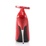 Rood naaldhak pumps puntneus 16 cm metalen stiletto hakken