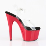 Rood plateau 18 cm ADORE-708 pole dance schoenen met hoge hakken