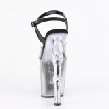 Transparent skull platform 20 cm RAPTURE pleaser high heels