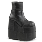 Vegan 18 cm STACK-201 heren enkellaarzen cyberpunk boots extreem plateau