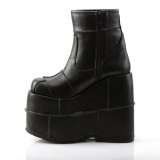 Vegan 18 cm STACK-201 heren enkellaarzen cyberpunk boots extreem plateau