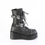 Vegan 7 cm CUBBY-54 emo dames plateau boots met veters