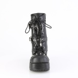 Vegan 7 cm CUBBY-54 emo women platform boots with laces