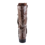 WALKER-130 brown captain boots cosplay halloween mens boots