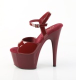 Wijn rood 18 cm ADORE-709 pleaser sandalen hoge hakken dames