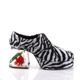 Zebra PIMP-02 heren pooier schoenen met goudvis aquarium hak