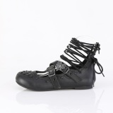 Zwart DAISY-11 gothic dames ballerina mary jane platte schoenen